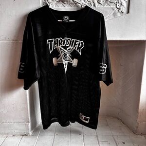 Thrasher Black Mesh Skate Jersey